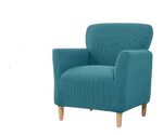 Housse fauteuil Scandinave <br> Bleu Turquoise