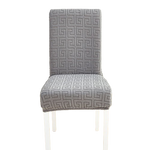 Housse de chaise <br> Labyrinthe Gris