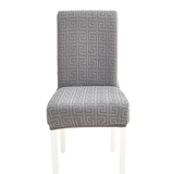 Housse de chaise <br> Labyrinthe Gris