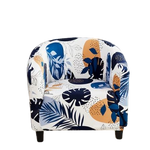 Housse fauteuil Cabriolet <br> Fleurie Bleu