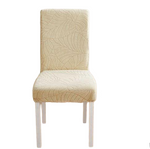 Housse de Chaise Extensible <br> Jacquard Beige