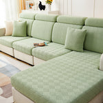 Housse de Coussin Canapé <br> Jacquard Vert