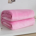 Plaid en Fausse Fourrure <br> Rose