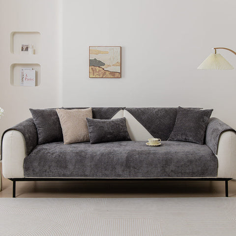 Couverture de canapé, jeté doux et chaud pour canapé, lit, fauteuil, lit double (180 x 300 cm, gris foncé) Label - Maison Couverture de canapé, jeté doux et chaud pour canapé, lit, fauteuil, lit double (180 x 300 cm, gris foncé) Label - Maison