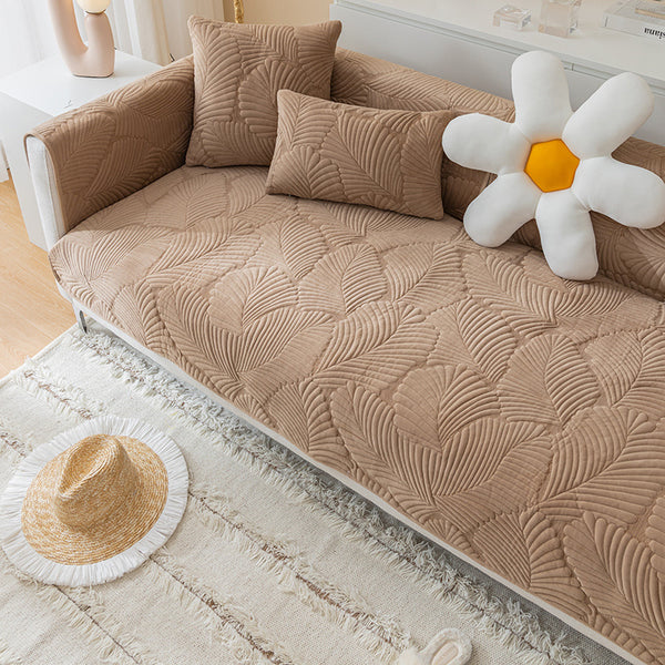 Couverture Scandinave En Coton Recyclé – Design Géométrique, 70 X 100 Pouces, Taupe