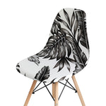 Housse chaise Scandinave <br> Tropicale Noir et Blanc