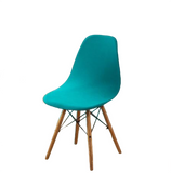 Housse chaise Scandinave <br> Bleu Turquoise
