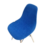 Housse chaise Scandinave <br> Imprimé Bleu Roi