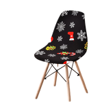 Housse chaise Scandinave <br> Noël Noire