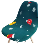 Housse chaise Scandinave <br> Noël Verte
