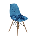 Housse chaise Scandinave <br> Tendance Bleu
