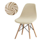 Housse chaise Scandinave <br> Velours Beige