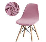 Housse chaise Scandinave <br> Velours Rose