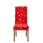 Housse de chaise <br> Cerf de Noël Rouge