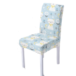 Housse de chaise <br> Chat Bleu