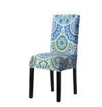 Housse de chaise <br> Design (bleu) - 1001 Housses