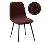 Housse de chaise <br> Jacquard Marron