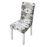 housse-de-chaise-fleurie-grise