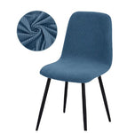 Housse de chaise <br> Jacquard Bleu