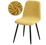 Housse de chaise <br> Jacquard Jaune