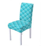 Housse de chaise <br> Matelassée Bleu Ciel