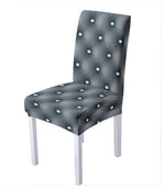 Housse de chaise <br> Matelassée Gris Clair