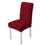 Housse de chaise <br> Matelassée Rouge