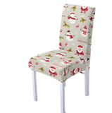 Housse de chaise <br> Merry Christmas Grise