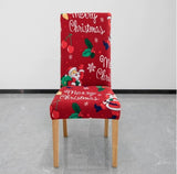 Housse de chaise <br> Merry Christmas Rouge