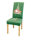 Housse de chaise <br> Merry Christmas Verte