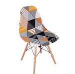 Housse chaise Scandinave <br> Géométrique Orange