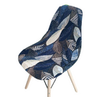 Housse chaise Scandinave <br> Plume Bleue