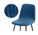 Housse de chaise <br> Velours Bleu