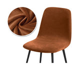 Housse de chaise <br> Velours Orange Foncé