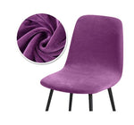 Housse de chaise <br> Velours Violet