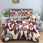 Housse de Couette Attrape Rêve<br> Plumes Multicolores