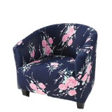 Housse fauteuil Cabriolet <br> Fleurie Rose et Bleu