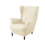 Housse fauteuil <br> Extensible Blanc