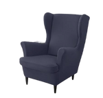 Housse fauteuil <br> Extensible Bleu Nuit