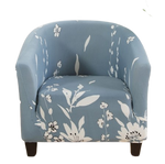 Housse fauteuil Cabriolet <br> Florale Blanche