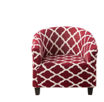 Housse fauteuil Cabriolet <br> Géométrique Rouge