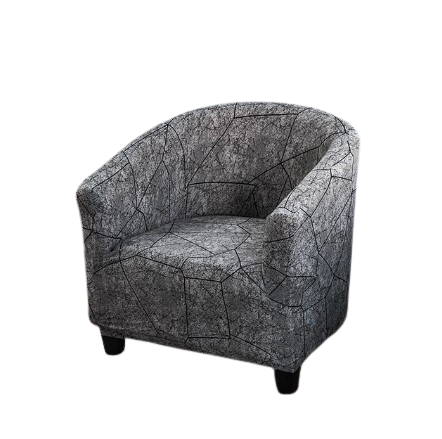 Housse De Fauteuil Cabriolet Motif Géométrique - Protection Canapé Relax | Extensible, Lavable, Beige