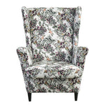 Housse fauteuil <br> Extensible Florale Colorée