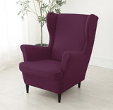 Housse fauteuil <br> Extensible Violet