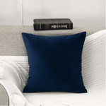 Housse de coussin 40x40 <br> Velours Bleu Marine 