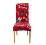 Housse de chaise <br> Merry Christmas Rouge